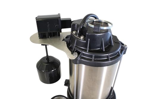 Wayne 1 HP Heavy Duty Submerisble Cast Iron and Stainless Steel Sump Pump with NEW Switch - Removes up to 6,100 Gallons of Water Per Hour