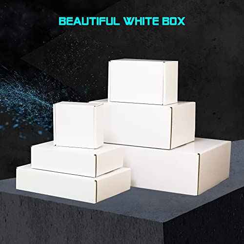 40 Pack 9x6x4 Small White Shipping Boxes - Corrugated Cardboard Mailer for Packaging, Mailing, Moving, Gifts - Eco-Friendly and Recyclable - Manufacturer Direct