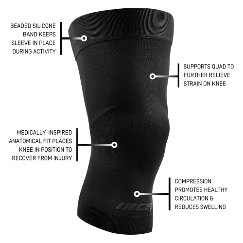 CEP Light Support Knee Sleeve, Black, Unisex, M