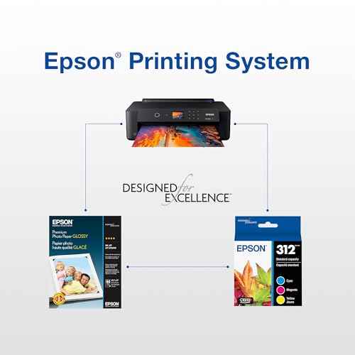 EPSON 312 Claria Photo HD Ink High Capacity Yellow Cartridge (T312XL420-S) Works with Expression Photo XP-8500, XP-8600, XP-8700, XP-15000
