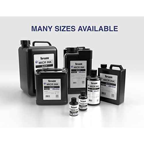 VersaInk-Nano Black MICR Ink -85ml ? Magnetic Ink for Check Printers and All-in-One Inkjets - High Standard MICR Signal, V0101E-7311