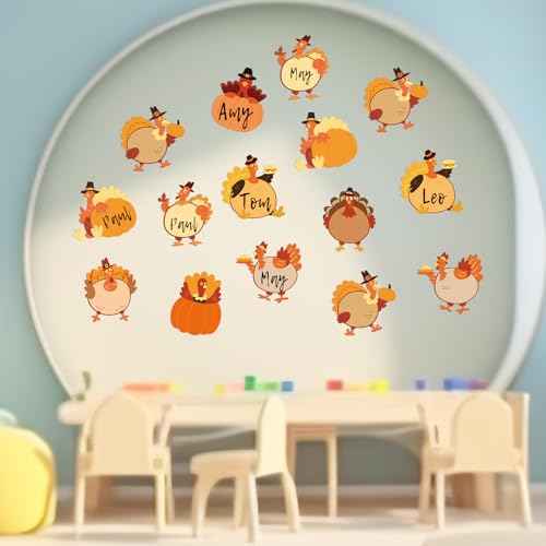 Fancy Land Turkey Cutouts 54 Pcs Fall Thanksgiving Decorations Holiday School Party Classroom Bulletin Board Decor