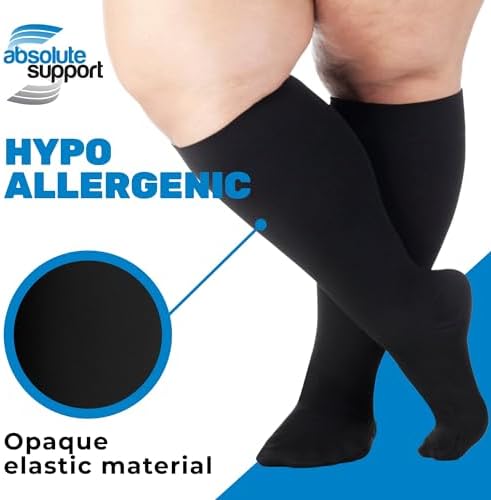 ABSOLUTE SUPPORT 20-30mmHg Medical Compression Socks for Men and Women, Support for Variose Veins, Swelling, A501