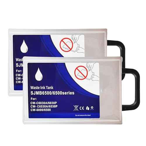 Aomya SJMB6500 Maintenance Cartridges Compatible with ColorWorks CW-C6000A CW-C6000P CW-6030A CW-6030P CW-C6500A CW-C6500P Printer,SJMB 6000 6500 Ink Maintenance Box,2 Pieces