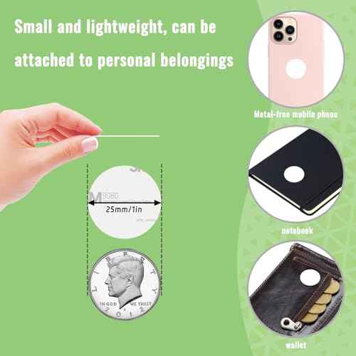 20 Pcs NFC Tags Sticker 25mm NFC Stickers Programmable NFC Coins NTAG215 NFC Chip Home Assistant NFC Tags with Adhesive Back, Compatible with TagMo and NFC Enabled Devices