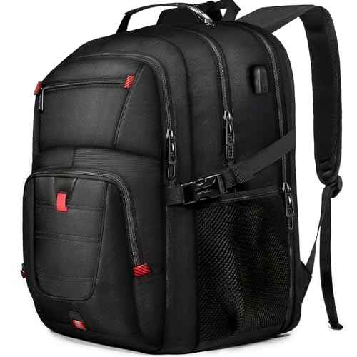 Z-MGKISS Travel Backpack, 50L Extra Large Travel Laptop backpack, Travel Backpack for Men Women with TSA Airline Approved Luggage Bussiness Backpack, Black
