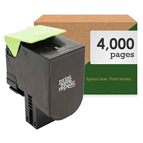 Print.Save.Repeat. Lexmark 701HK Black High Yield Remanufactured Toner Cartridge for CS310, CS410, CS510 Laser Printer [4,000 Pages]