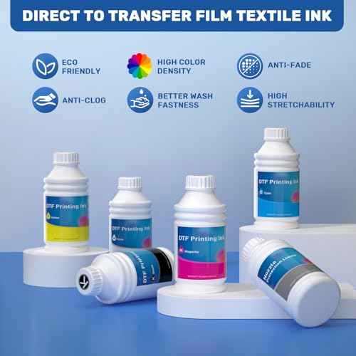 GEVANCY¢ç DTF Ink White 500ml, Upgraded Anti Sedimentation Formula Premium Transfer Ink for DTF Printer Refill Compatible with XP600 I1800 F1080 DX5 DX7 8550 and More