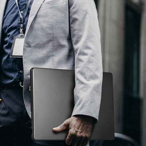 BlueSwan Matte Case for MacBook Pro 14 M5 2025 2024-2021 M4 M3 M2 M1 Pro/Max, Compatible A3434 A3401 A3112 A2992 A2918 A2779 A2442, Hard Shell Protective Cover, Space Black Clear