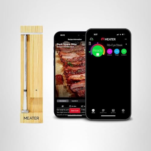 MEATER Pro: Smart Bluetooth Wireless Meat Thermometer Digital | 1000°F Heat Resistance | Long Range | Certified Accuracy | BBQ, Oven, Grill, Smoker, Air Fryer, Deep Fryer