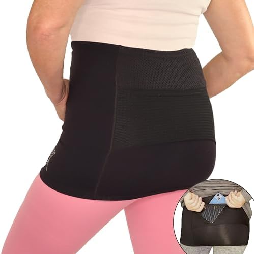 Alki Active® Hip Pain Relief Compression Band for Women - for Sciatic Nerve, Hip Flexor Strain, Torn Labrum, Arthritis, Bursitis, EDS, Fibromyalgia (Small)