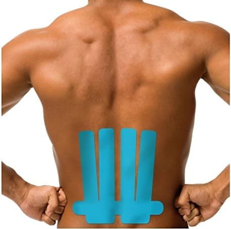 Kinesiology Tape Pro, Athletic Waterproof Muscle Support Adhesive Kinesio Sport Tape for Athletes 2 inches x 16.4 feet, 4 Rolls, Light Blue