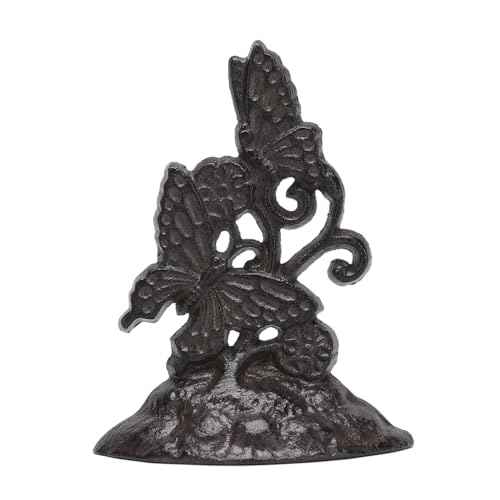 BRASSTAR Cast Iron Door Stopper Butterflies Shape Heavy Duty Door Window Holder Home Office Shop Practical Decoration TQGJPT513
