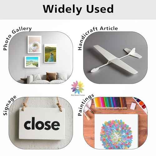 Mat Board Center Premium White Foam Core Board - 18x24 Inches, 3/16 Thick - 10 Pack, Acid-Free - Ideal for Mounting, Crafts, Art, and Presentations