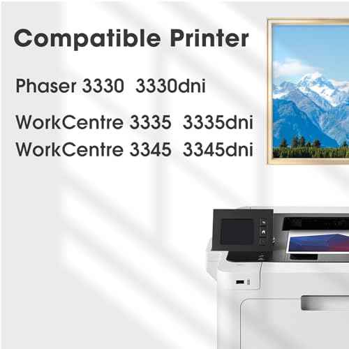 3335 106R03624 Extra High Capacity Toner Cartridge Replacement for Xerox Phaser 3330 3330dni WorkCentre 3335 3335dni 3345 3345dni Laser Printers(15,000 Pages, Black, 2-Pack )