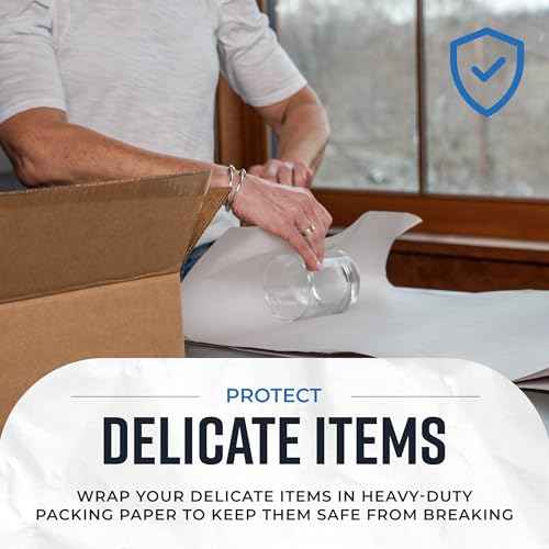 Bryco Goods 24" x 36" Newsprint Packing Paper Sheets for Moving | 320 Sheets | 20lb | Made in USA | Newspaper Paper | Must Have in Your Shipping Supplies