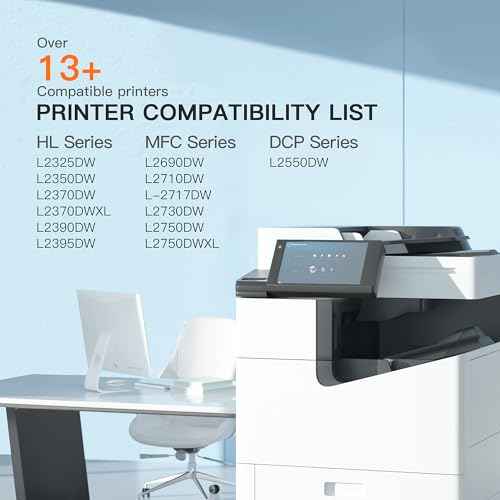 E-Z Ink TN760 Toner Cartridge and DR730 Drum Unit Compatible for Brother TN-760 TN730 DR 730 to Use with MFC-L2710DW MFC-L2750DW HL-L2370DW DCP-L2550DW (3 Pack, 2 Toner Cartridge, 1 Drum Unit)