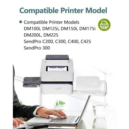 2-Pack SL-793-5 Red Ink Cartridge Replacement Compatible with Pitney Bowes 793-5 for DM100, DM200, SendPro C, SendPro+ Postage Meters
