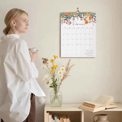 2026 Wall Calendar - Cabbrix Calendar 2026, 18 Monthly Wall Calendar with Thick Paper, January 2026 - June 2027, 12" x 15", Twin-Wire Binding, Perfect for Planning