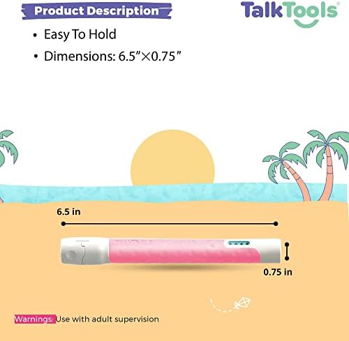 TalkTools Sensi Kit & 5 Jaw Tips - Sensory Therapy Tool for Speech and Feeding, Autism Sensory Products, ADHD Tools, Speech Therapy Gifts for Autism Children (Pink)