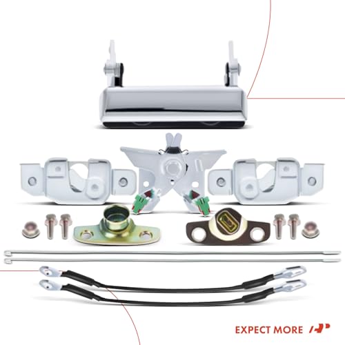 A-Premium Tailgate Rebuild Kit Compatible with 1988-1997 Ford F-150 F-250 F-350 F-250 HD, Rear Tailgate Parts Metal Handle Latch Rod Cable Hinge Pivot Brackets (Pack of 24)