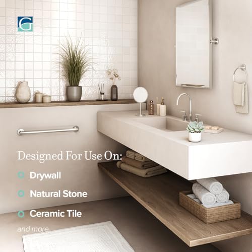 Gatco 978 Glam 42" Grab Bar, Satin Nickel, inch
