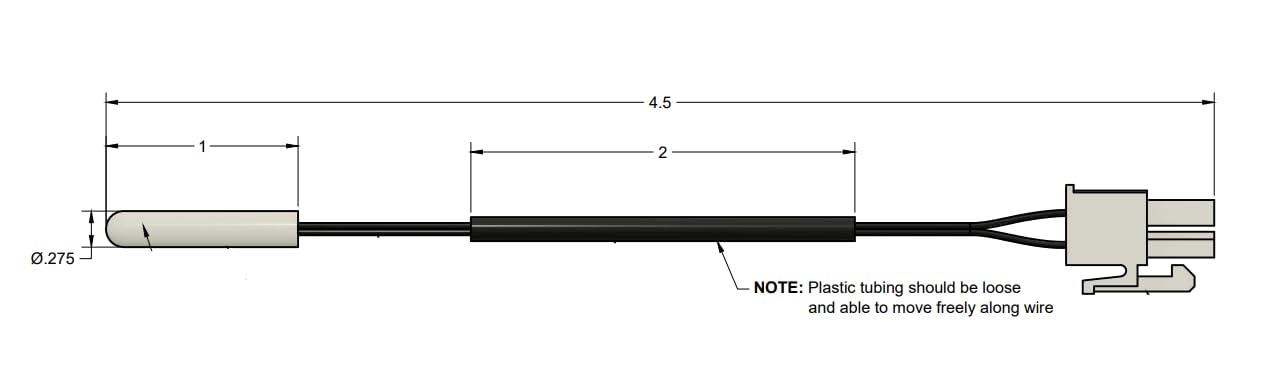 Replacement Whirlpool W10384183 WPW10384183 Refrigerator Thermistor 24 Month Warranty & USA Support