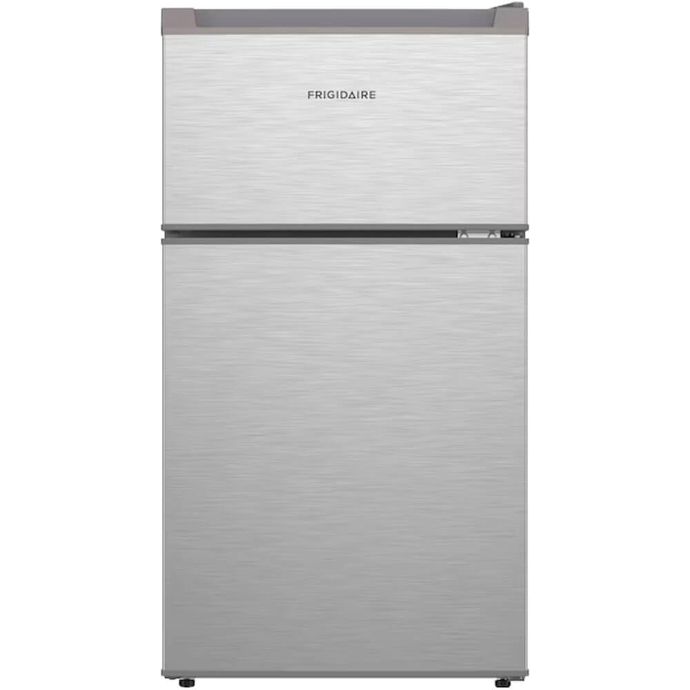 3.1 cu. ft. 2-Door Retro Mini Refrigerator in Stainless Steel