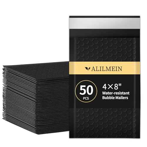 4¡¿8" Inch Bubble Mailers 50 Pack Small Bubble Mailers Waterproof Padded Envelopes Self Seal Adhesive Shipping Bags for Mailing Cards Jewelry Makeup and Small Business Packaging