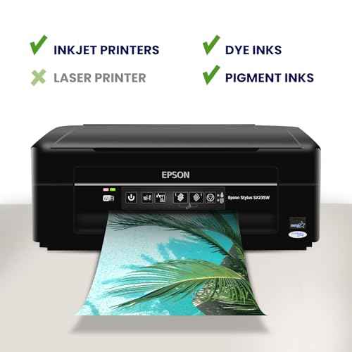 100 Sheets Matte Photo Paper 8.5x11, Goefun 200GSM/54LB Inkjet Printer Paper for Dye Ink and Pigment Ink