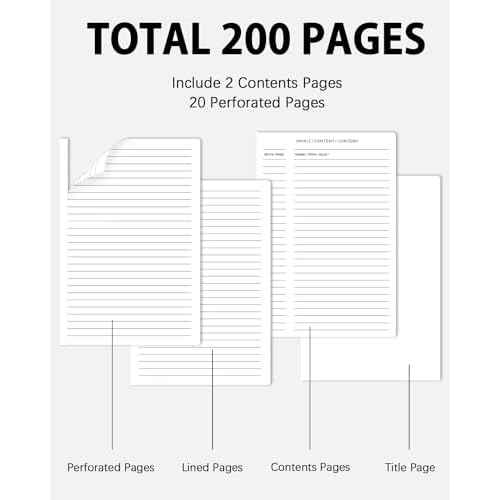 Dynta Hardcover Journals Bulk, 10 Packs A5 Lined Notebooks for Writing 200 Pages/100Sheets, 8.4 x 5.8 inch, 10 Colors Classic Ruled Notebook for Work/Note Taking/College