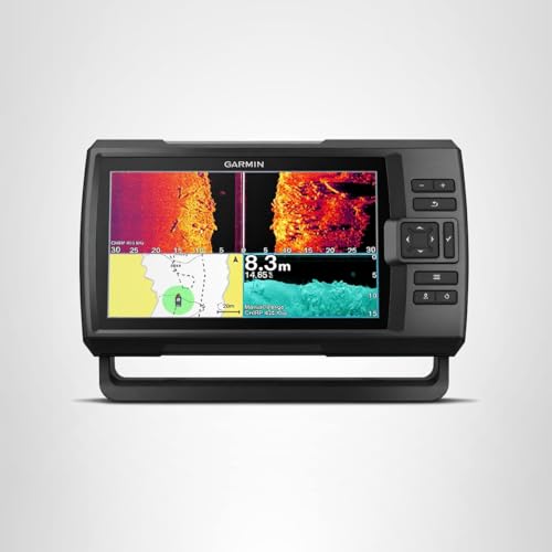 Garmin Striker Vivid 9sv, Easy-to-Use 5-inch Color Fishfinder and Sonar Transducer, Vivid Scanning Sonar Color Palettes, 9 inch (010-02554-00)
