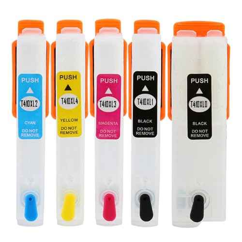 KHY Remanufactured 410XL Empty Refillable Ink Cartridges With a Single-use Chips Suitable 410XL Workforce Pro Expression XP-640 XP-830 XP-7100 XP-530 XP-630 XP-635 Regular Or Sublimation Printing