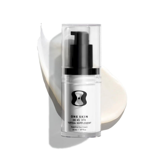 oneskin EYE OS-01 Peptide Topical Supplement | Skin Longevity Age Reversal Eye Cream | Safe for Sensitive Skin, Fragrance-Free, 20 mL / 0.67 oz
