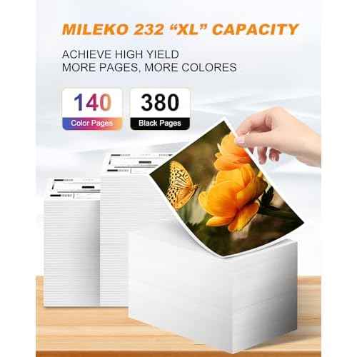 232XL Ink Cartridges Combo Pack Remanufactured Replacement for Epson 232 Ink Cartridge for Epson 232 232XL Ink Cartridges for Epson Printer Epson XP-4205 XP-4200 WF-2930 WF-2950 Printer (5 Pack
