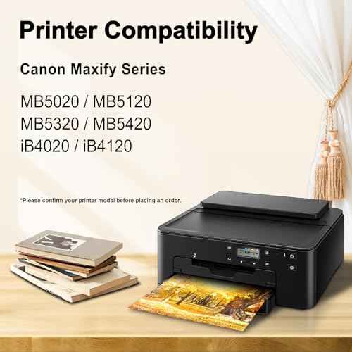 Miss Deer Compatible PGI-2200XL Pigment Ink Cartridges, Work with Maxify MB5320 MB5120 MB5020 iB4120 and iB4020 Printers (2 Pigment Black, 1 Cyan, 1 Magenta, 1 Yellow) 5-Pack