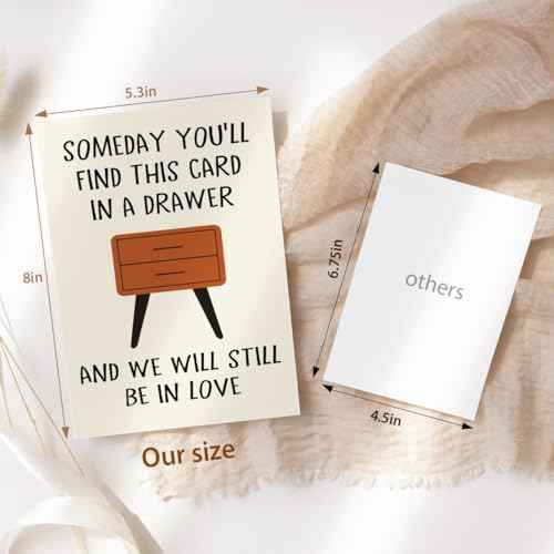 Funny Anniversary Card Gifts for Men, Happy Birthday & Anniversary Greeting Card for Him Husband Boyfriend, Valentines Day Gifts for Him