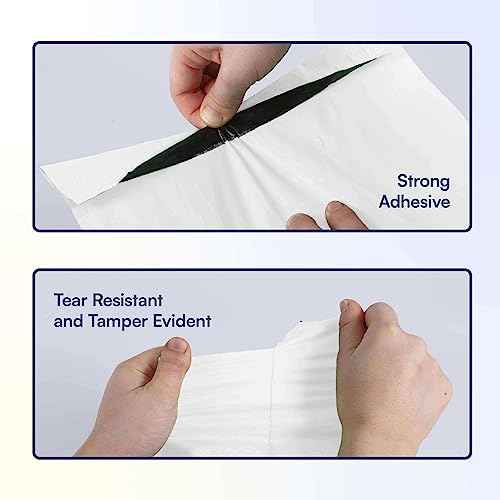 200 Count, 10x13 inch 100% Recycled Poly Mailers Eco Friendly Packaging Envelopes Supplies Mailing Bags 2.5 Mil Thick - SMART Mailer