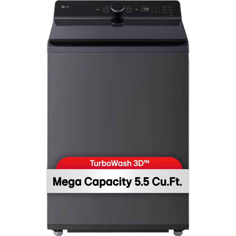 LG WT8400CB 5.5 Cu. Ft. Mega Capacity Top Load Washer w/EasyUnload - Matte Black
