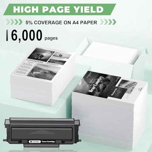 TL-410 TL-410X Toner Cartridge Compatible for Pantum M7102DW Toner TL-410X TL-410H TL-410 for M7102DW P3012DW M6800FDW M7100DW M7200FDW M6802FDW M7102DN M7202FDW Printer High Yield 6,000 Pages 2 Pack
