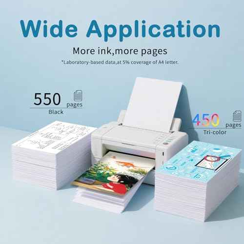 PGI-220 CLI-221 Ink Cartridge Compatible for Canon MX870 221 220 Ink Cartridges PGI220 CLI221 to use with MP560 MP620 MP640 MX860 MP980 MP990 iP3600 iP4600 iP4700 Printer(5 Pack)