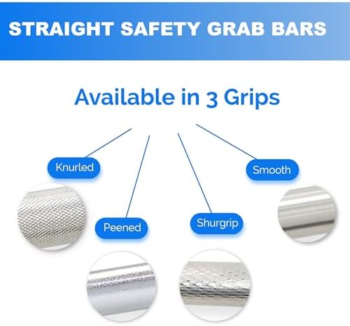 48' Smooth Grip 304 Stainless Steel Grab Bars for Seniors, ADA Shower Bars Safety Holds Upto 400lbs, Grab Bars for Bathtubs and Showers