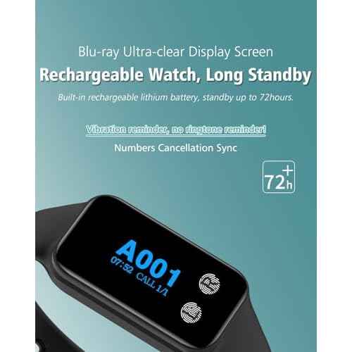 Wireless Restaurant Pager System Calling System with 1 Waterproof Watch Pager and 2 Call Buttons with Cancel Key