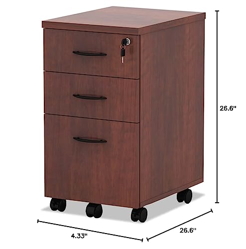 Alera ALE Valencia Mobile B/B/F Pedestal File, 15 7/8 x 20 1/2 x 28 3/8, Med Cherry