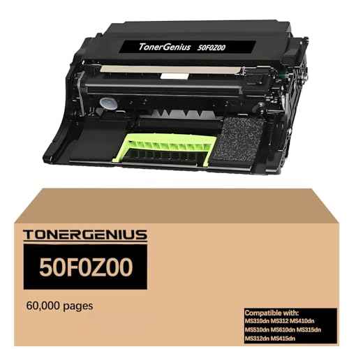 50F0Z00 Imaging Unit for MS310 Drum Unit Compatible with Lexmark MS310dn MS312 MS410dn MS510dn MS610dn MS312dn MS315dn MS415dn Imaging Unit 1-Pack