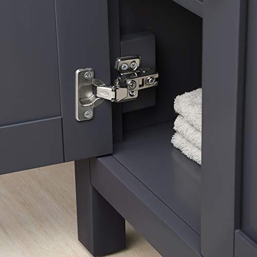 OVE Decors Maya Bathroom Vanity and Double Sink Combo with Countertop | Backsplash included | Fully Assembled Vanity Set, 60 in., DOVE Grey