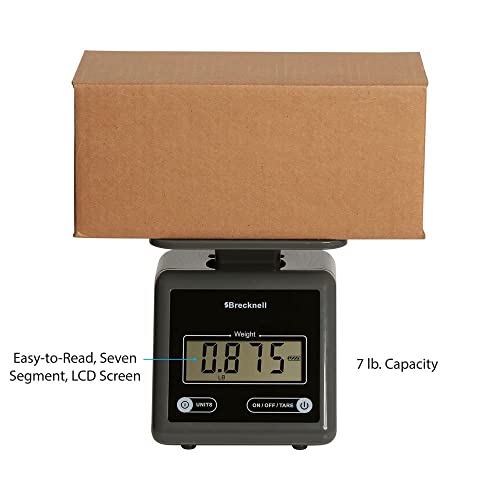 Brecknell PS7, Electronic Postal Scale, 7 lb x 0.002 lb