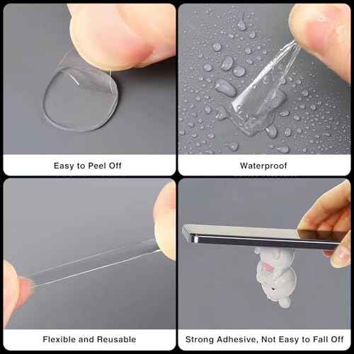 450 Pcs Museum Putty Sticky Tack Double-Sided Tape Sticky Dots, 10mm/0.39¡± Removable Clear Adhesive Dots, Poster Putty Wall Tape for Home Decoration, Office Use, and Wedding Setup