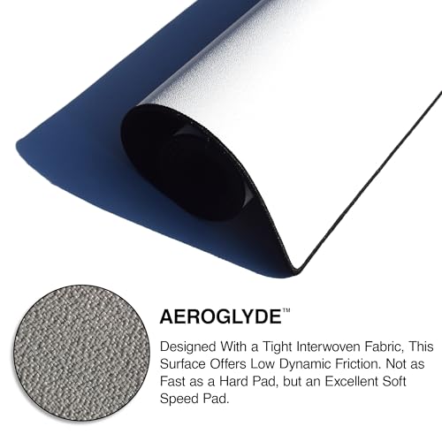 MPCO. Large Gaming Mouse Pad- 36" x 17" Aeroglyde Arabic Textiles Royal-Medallions Mouse Pad Mat - Full Desk Mouse Pad for Smooth Control - Non-Slip, Washable, Smooth Finish Large Mousepad for Desk