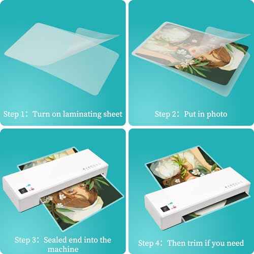 3 Mil Laminating Sheet 500 Pack, Clear 9 x 11.5 Inch Thermal Laminating Pouches for Thermal Laminator, Holds 8.5 x 11 Inch Letter Size Lamination Sheets, Water-Proof Laminating Paper